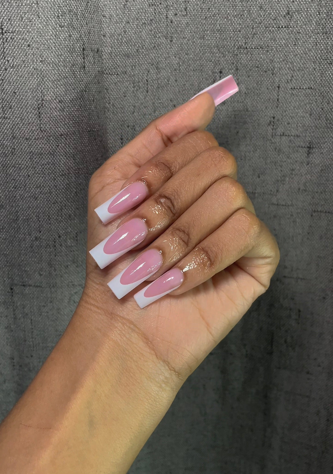 HER French Tip Press On Nails